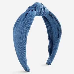 JCrew Mountain Bluebird Chambray Denim Knot Headband
